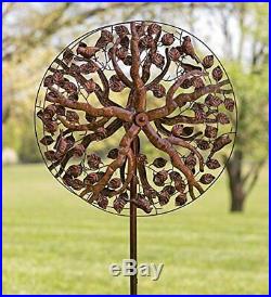 Garden Wind Spinner Windmill Yard Decor Kinetic Metal Outdoor Art Sculpture