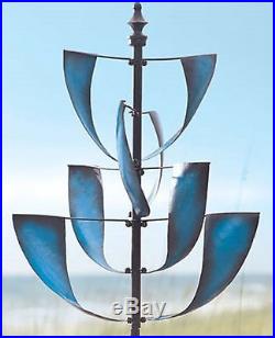Garden Wind Spinner Yard Decor Outdoor Windmill Metal Kinetic Art Lawn Sculpture