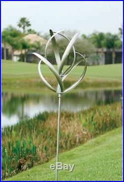 Garden Wind Spinner Yard Decor Windmill Kinetic Outdoor Art Metal Sculpture New