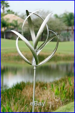 Garden Wind Spinner Yard Decor Windmill Kinetic Outdoor Metal Art Sculpture New