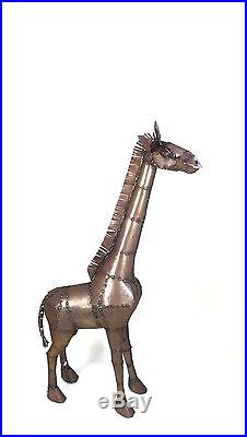 Garden Yard Art Rustic Metal Decor Sculpture Giraffe