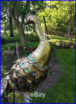 Giant 66 Metal Outdoor Peacock Art Sculpture Garden Yard Decor Zaer Ltd Intern