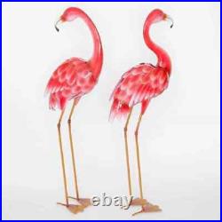 Giant Metal Flamingo Statue Bird Sculpture Art Garden Yard Lawn Patio Decor Gift