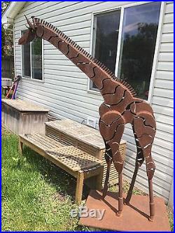 Giraffe Sculpture Patio Garden Decor Yard Art