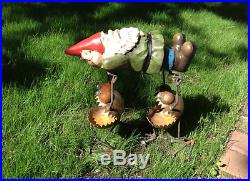 Gnome Thieves Garden Sculpture Handmade Lawn Ornament Yard Decor