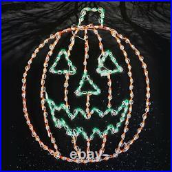 Halloween Light Display Jack O Lantern Pumpkin LED Lighted Yard Art Outdoor