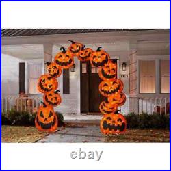 Halloween Pumpkin Arch 9Feet Tall 210 LED Lights 16 Functions Holiday Yard Decor