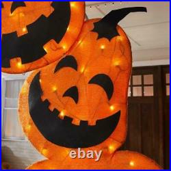 Halloween Pumpkin Arch 9Feet Tall 210 LED Lights 16 Functions Holiday Yard Decor
