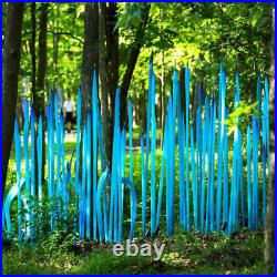 Hand Blown Glass Spears Sculpture for Outdoor Garden Lawn Yard Decoration