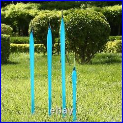 Hand Blown Glass Spears Sculpture for Outdoor Garden Lawn Yard Decoration