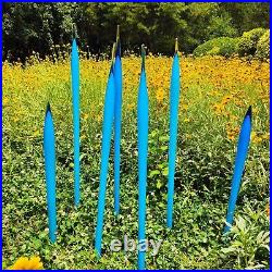 Hand Blown Glass Spears Sculpture for Outdoor Garden Lawn Yard Decoration