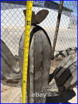 Handcrafted Rustic MINI Metal Saguaro Metal Yard Art Metal Cactus Hand Made 10in