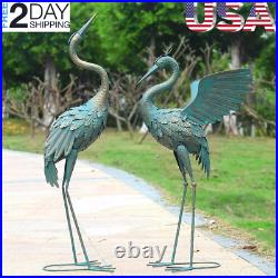 Heron Crane Garden Statue Sculpture Bird Art Decor Home Modern Yard Patio Lawn