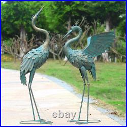 Heron Crane Garden Statue Sculpture Bird Art Decor Home Modern Yard Patio Lawn