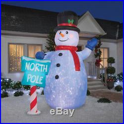 Home Holiday INFLATABLE AIRBLOWN SNOWMAN GIANT 10FT OUTDOOR Light Up Yard Décor