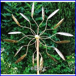 Kinetic Wind Sculpture Copper Spinner Spinners Metal Large Yard Garden Outdoor