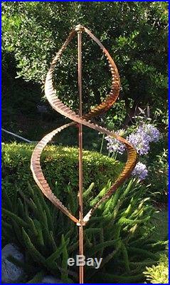 Kinetic Wind Sculptures Outdoor Ornament Lawn Crafts For Yards, Helix Spinner