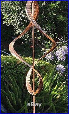 Kinetic Wind Sculptures Outdoor Ornament Lawn Crafts For Yards, Helix Spinner