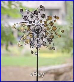 Kinetic Windmill Wind Blow Spinner Weatherproof Yard Lawn Flower Sculpture Decor