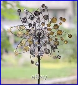Kinetic Windmill Wind Blow Spinner Weatherproof Yard Lawn Flower Sculpture Decor