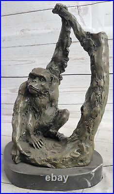 LARGE SIZE Real Bronze Statue KING KONG GORILLA MONKEY Sculpture Garden Yard NR