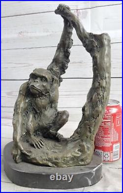 LARGE SIZE Real Bronze Statue KING KONG GORILLA MONKEY Sculpture Garden Yard NR