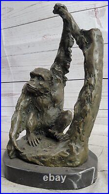 LARGE SIZE Real Bronze Statue KING KONG GORILLA MONKEY Sculpture Garden Yard NR