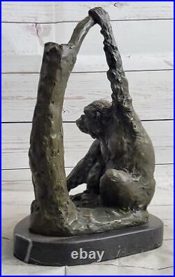 LARGE SIZE Real Bronze Statue KING KONG GORILLA MONKEY Sculpture Garden Yard NR