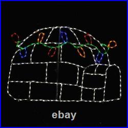 LED Christmas Light Igloo Outdoor Holiday Decoration Yard Art Display Commercial