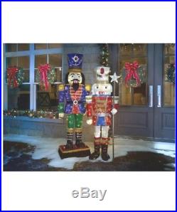 LED Tinsel Nutcracker 72 in Christmas Yard Decor Outdoor Home Party Holiday