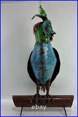 Large 31 Mexican folk art metal owl home decor/garden yard ornament