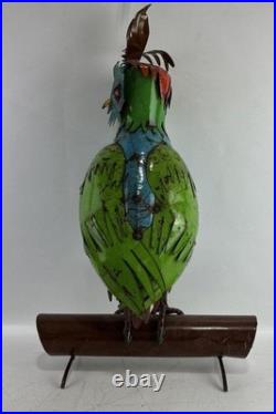 Large 31 Mexican folk art metal owl home decor/garden yard ornament