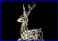 Large 67 in Prelit LED Lighted Elegant Buck Lawn Sculpture Yard Christmas Decor