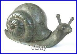 Large Bronze Snail Snail Sculpture Garden Statue Yard Ornament Feng Shui Decor