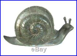Large Bronze Snail Snail Sculpture Garden Statue Yard Ornament Feng Shui Decor
