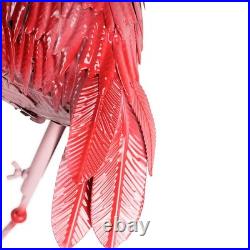 Large Flamingo Decor Garden Statues, Set of 3 Metal Bird Sculpture Yard Art L