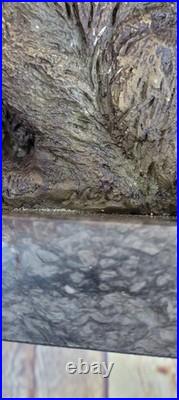 Large Garden Yard Rabbit Hare Bunny Bronze Metal Figural Animal Sculpture Marble