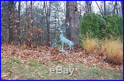 Large Life Size Metal Bronze Deer Stag Elk Outdoor Yard Sculpture, 66 Tall