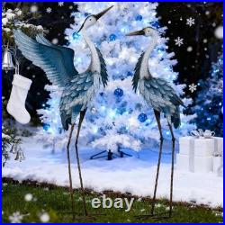 Large Metal Cranes Sculptures Garden Statues