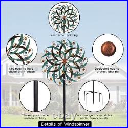 Large Metal Wind Spinners for Outdoor, Metal Yard Art Wind Sculptures & Spinn