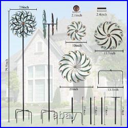 Large Metal Wind Spinners for Outdoor, Metal Yard Art Wind Sculptures & Spinn