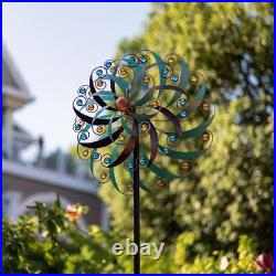 Large Metal Wind Spinners for Outdoor, Metal Yard Art Wind Sculptures & Spinn