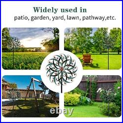 Large Metal Wind Spinners for Outdoor Metal Yard Art Wind Sculptures & Spinners