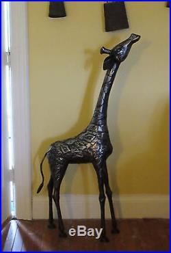Large Unique 50 Giraffe Standing Art Floor Yard Sculpture Patchwork Metal/Steel