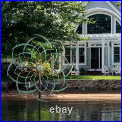 Large Wind Spinner Metal Doubles Outdoor Sculptures Garden Yard Lawn Decoration