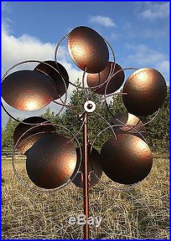 Large Wind Spinner Metal Sculpture for Yard Garden Decor Kinetic Windmill 72x24