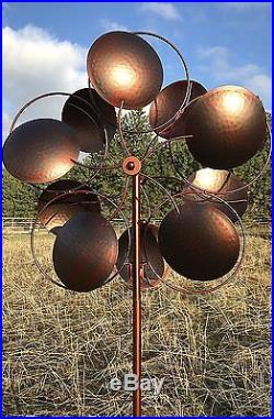 Large Wind Spinner Metal Sculpture for Yard Garden Decor Kinetic Windmill 72x24