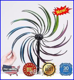 Large Wind Spinner Metal Sculpture for Yard Garden Decor Kinetic Windmill 75