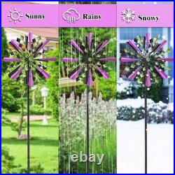 Large Wind Spinners Outdoor, 23.6 W x 79.4 H Metal Yard Wind Sculptures, 36