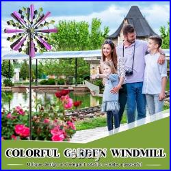 Large Wind Spinners Outdoor, 23.6 W x 79.4 H Metal Yard Wind Sculptures, 36